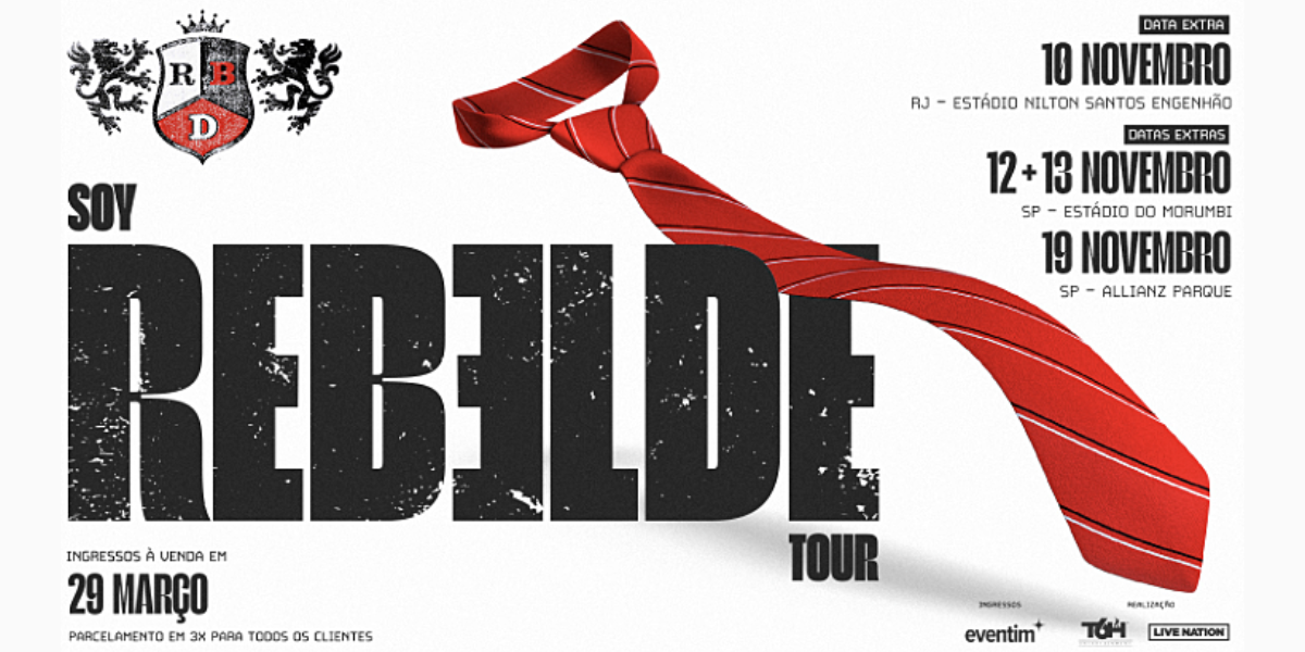 RBD anuncia cuatro nuevos shows en Brasil durante el Soy Rebelde Tour 2023